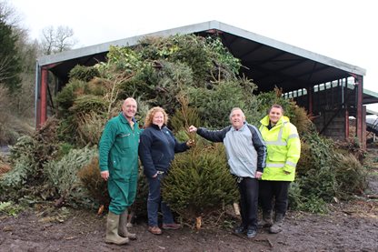 Cllr John visits Cowbridge Compost